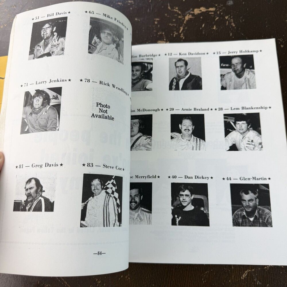 Vintage Iowa Racing Yearbook 1979-80 2nd Annual Don Hoffman Doug Wolfgang Shuman - Picture 5 of 9